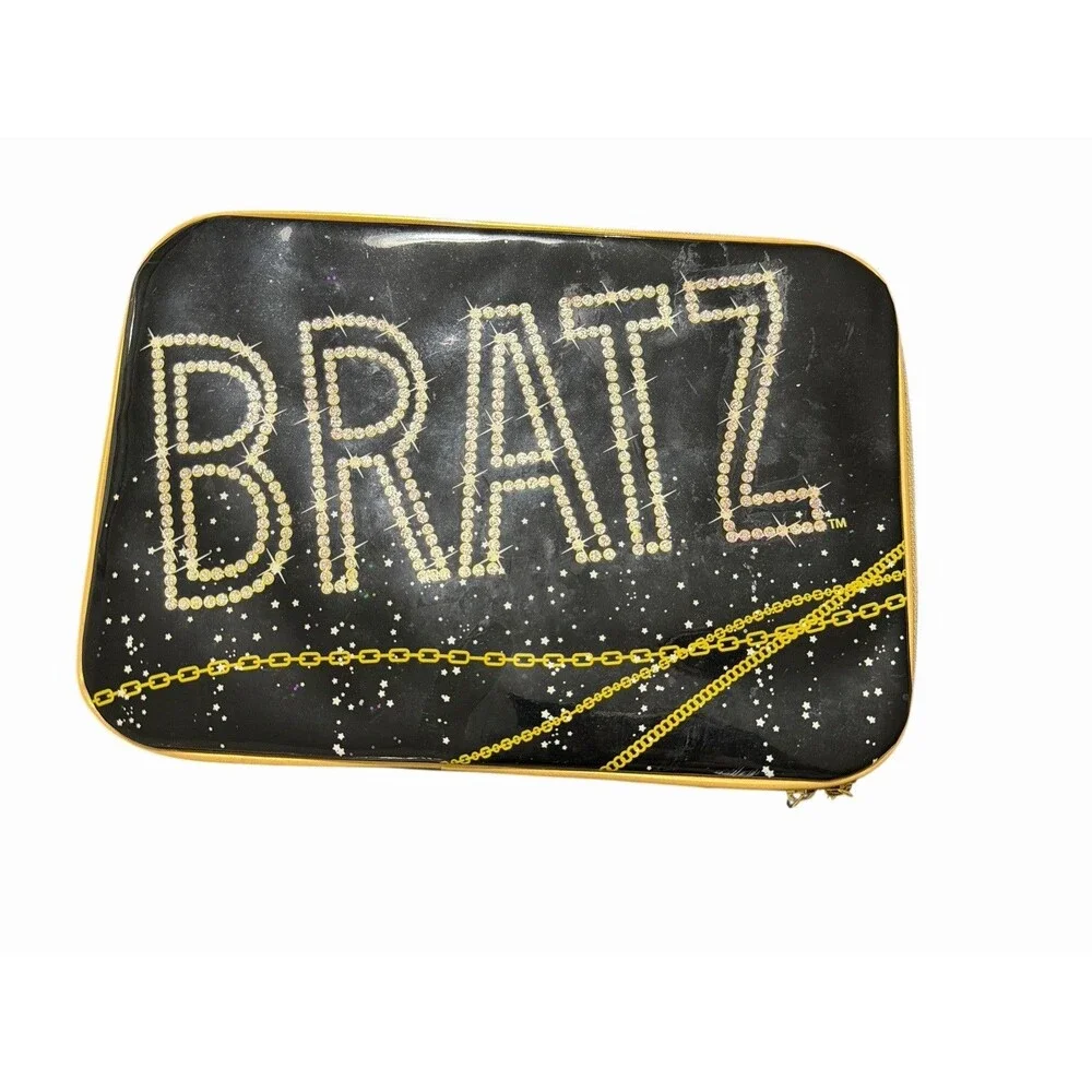 Bratz Vintage Hard Case Carry Train Box‎ Black MGA 2000s Girls Storage Bag